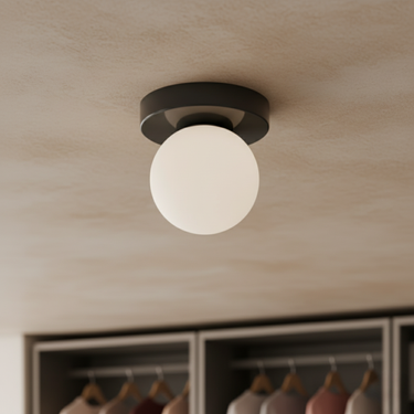 Nordic Minimalist Wall & Ceiling Light - Frosted Glass Globe Sconce for Modern Spaces Lighting