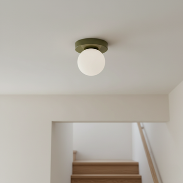Nordic Minimalist Wall & Ceiling Light - Frosted Glass Globe Sconce for Modern Spaces Lighting