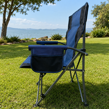 Durable Folding Camping Chair with Backrest & Armrests for Camping & Outdoors