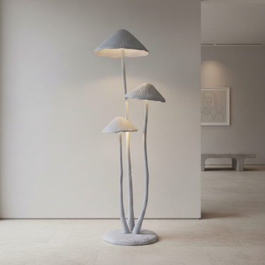 Mushroom Sculptural Floor Lamp – Modern LED Statement Light for Living Spaces Floor Lamps