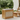 Traditional Bamboo Rattan Shoe Storage Bench with Cushion for Entryway Benches