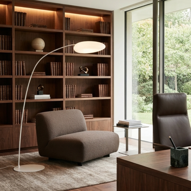 MiNori | Modern Elegant Metal Floor Lamp with Adjustable LED Light for Bedroom or Living Room