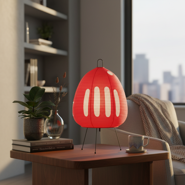 Yunari Haze - Wabi-Sabi Rice Paper Floor & Table Lamp for Cozy Ambiance Lamps