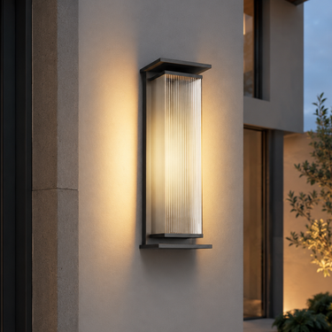 Modern Outdoor Wall Light - Dimmable LED Exterior Wall Sconce IP65 Outdoor Lighting