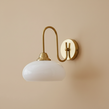 Aurore Brass Wall Sconce - Elegant Mid-Century Modern Wall Lighting Fixture Wall Light