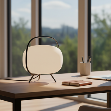 KumoLight | Elegant Minimalist Frosted Glass Table Lantern for Ambient Illumination Table Lamps