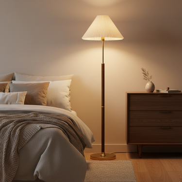 LunaraGlow | Elegant Modern Rice Paper Standing Floor Lamp for Living Room Floor Lamps