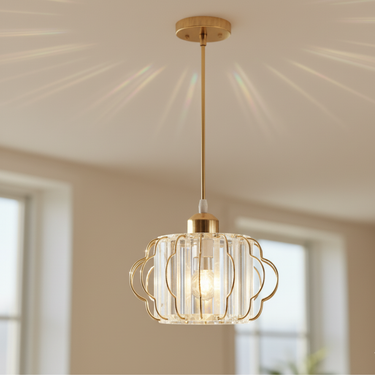 CrystalLume | Elegant Modern Flush Mount Ceiling Light Fixture Lighting