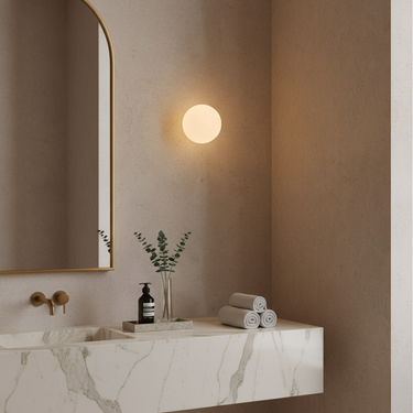 Solstice Wall Light - Modern Frosted Glass Sconce for Minimalist Interiors Wall Light