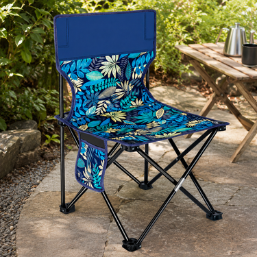 Scandinavian Folding Outdoor Chair - Durable Oxford Fabric & Steel Frame for Outdoor Use