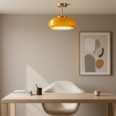 Scandinavian Minimalist Pendant Lamp - Elegant Brass and Glass Pendant Lighting Pendant Lights