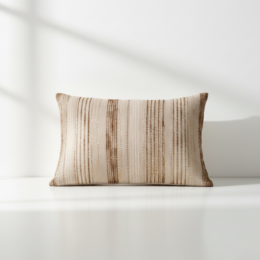 Soft Shimmer Upholstery Fabric with Vertical Lines – Elegant Textured Material for Curtains and Accents Pillow