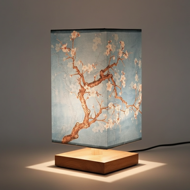 Minimalist Bamboo Table Lamp - Japanese-Scandinavian Design for Bedroom & Desk Table Lamp