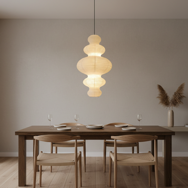 Handcrafted Rice Paper Pendant Lamp - Elegant Pendant Lighting for Home Pendant Lights
