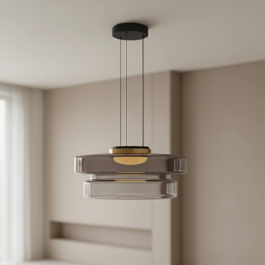 Dynamic Glass Pendant Light - Tiered Kitchen Pendant Lighting for Island Pendant Lights
