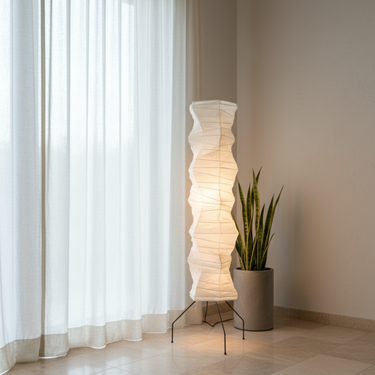 WabiSabi | Elegant Organic Japanese Modern Floor Lamp for Living Room Floor Lamps