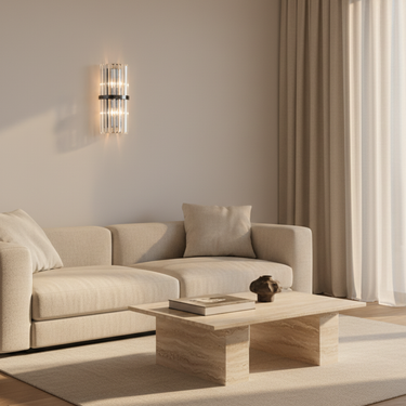 Elegant Stainless Steel Wall Sconce Light for Living Room or Bedroom Lighting