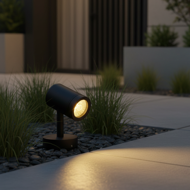 Modern Outdoor Path Spotlight - Stainless Steel LED Landscape Lighting for Gardens