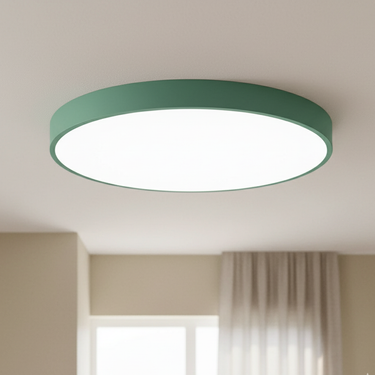 Modern Disc Flush Mount Ceiling Light - Ultra-Slim LED Fixture for Modern Spaces Ceiling Lights