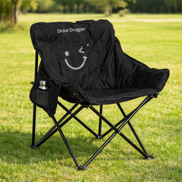 Minimalist Outdoor Folding Camping Chair with Backrest & Padded Cushion