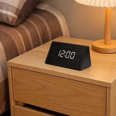 EloraClock - Digital Light Alarm Clock with Sound Control & HD Display