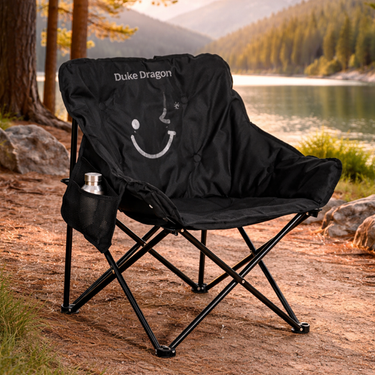 Minimalist Outdoor Folding Camping Chair with Backrest & Padded Cushion