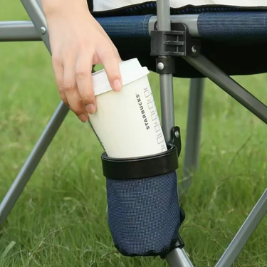 Durable Folding Camping Chair with Backrest & Armrests for Camping & Outdoors