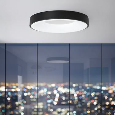 Atoll Flush Mount Ceiling Light - Modern Minimalist LED Fixture with Soft Glow Lamps & Lighting