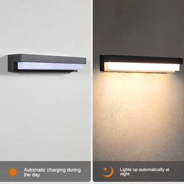 Solar Motion Sensor Outdoor Wall Light | Durable Black Bronze Garden Fixture Outdoor Lighting