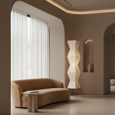 Akari Modern Floor Lamp - Minimalist Design with Warm Lighting Floor Lamps