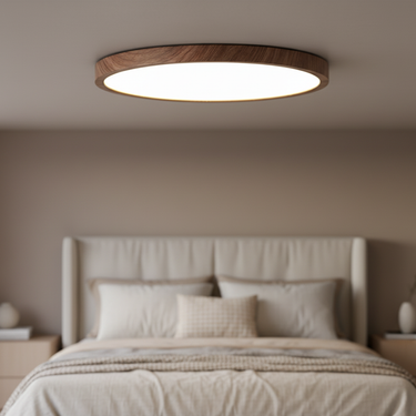 Ethos Flush Mount Ceiling Light - Ultra-Thin Japandi Design, Soft LED Glow Flush Mount Lighting