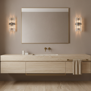 Elegant Stainless Steel Wall Sconce Light for Living Room or Bedroom Lighting