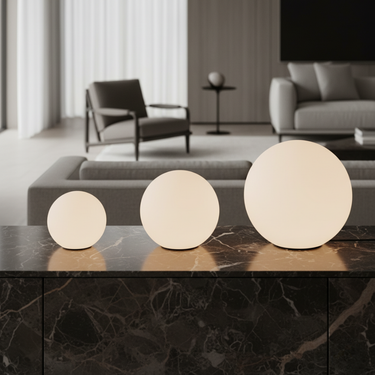 SphereGlow | Stylish Eco-Friendly Modern Ball Lamp with 16 Color Options Floor Lamps