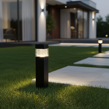 Modern Solar Pathway Lights | Weatherproof LED Eco-Friendly Design for Lawn or Garden Outdoor Lighting