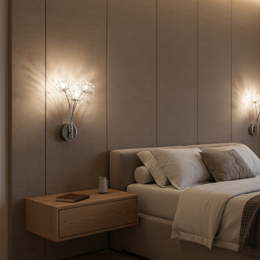 Luxury Dandelion Crystal Wall Light Sconce – Modern Decorative Wall Lamp for Elegant Home Interior Wall Lights