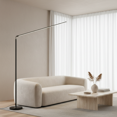 Axion | Modern Adjustable LED Black Floor Lamp for Living Room or Bedroom Lighting Floor Lamps