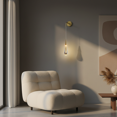 Elegant Crystal Wall Light Sconce with Warm White LED for Modern Interiors Wall Lighting
