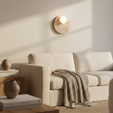 Wabi-Sabi Wall Lamp - Minimalist Wall Sconce with Warm Natural Light Wall Lamps