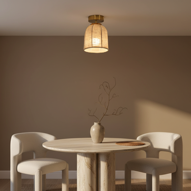Bellune | Elegant Bell Shaped Flush Mount Ceiling Light Fixture Lamps & Light Fixtures