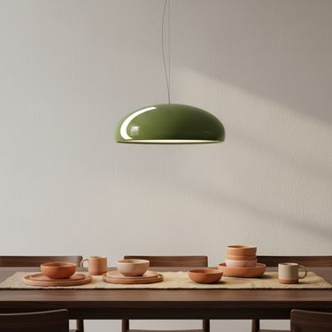 Modern Metal Bowl Pendant Light - Adjustable Ceiling Fixture for Kitchen & Dining Pendant Lights