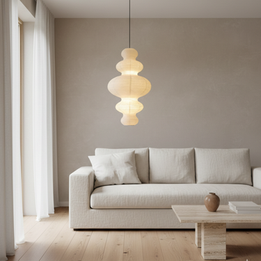 Handcrafted Rice Paper Pendant Lamp - Elegant Pendant Lighting for Home Pendant Lights