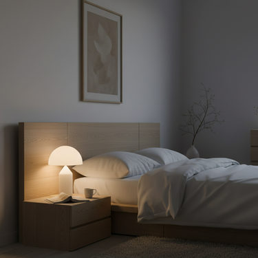 Luminara | Elegant Geometric Table Lamp for Living Room or Bedroom Lighting