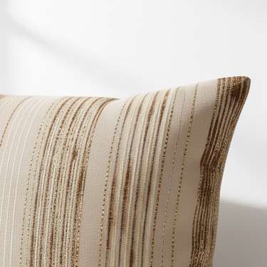 Soft Shimmer Upholstery Fabric with Vertical Lines – Elegant Textured Material for Curtains and Accents Pillow