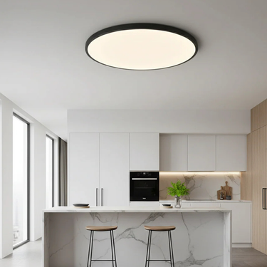 Modern LED Flush Mount Ceiling Light - Energy Efficient, Minimalist Design for Living Room or Bedroom Ceiling Light