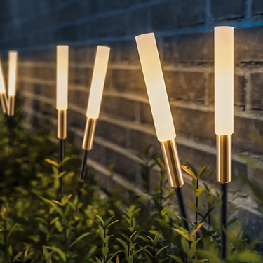 Modern Solar Garden Stake Lights | Waterproof LED Landscape Pathway Lights