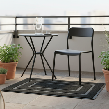 TerraMat - Non-Slip Curved Thread Outdoor Doormat for Entryways & Patios Door Mats