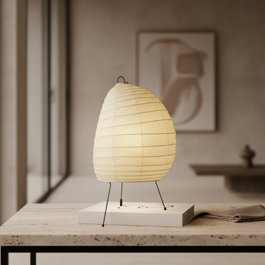 Akari Washi Table Lamp - Elegant Nightstand Lamp with Soft Ambient Glow Lamps