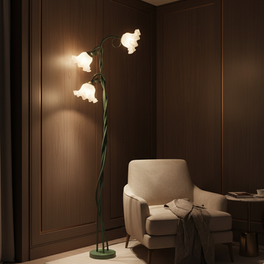 CallaBloom | Elegant Modern Green Matte Floor Lamp for Living Room Floor Lamps