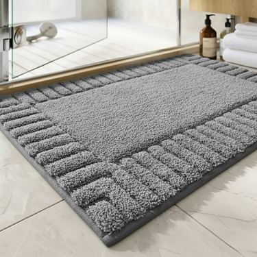 SereneMat - Premium Quick Dry Non-Slip Bathroom Mat with Minimalist Stripe Bath Mats