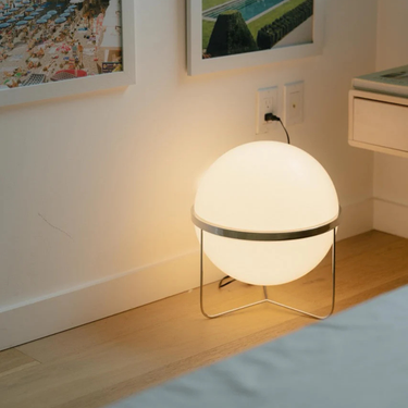 Orbis Luna | Elegant Modern Chrome Frame Floor Lamp for Living Room Decor Floor Lamps